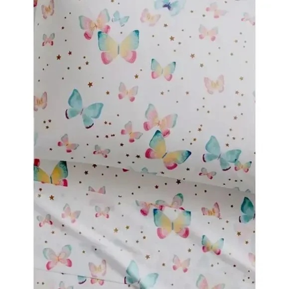 Pottery Barn Kids Twin Sheet Set Butterfly